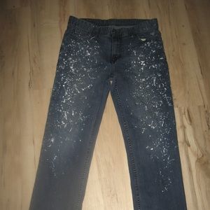 Calvin Klein Mens Jeans w/Paint Splatter 32/32